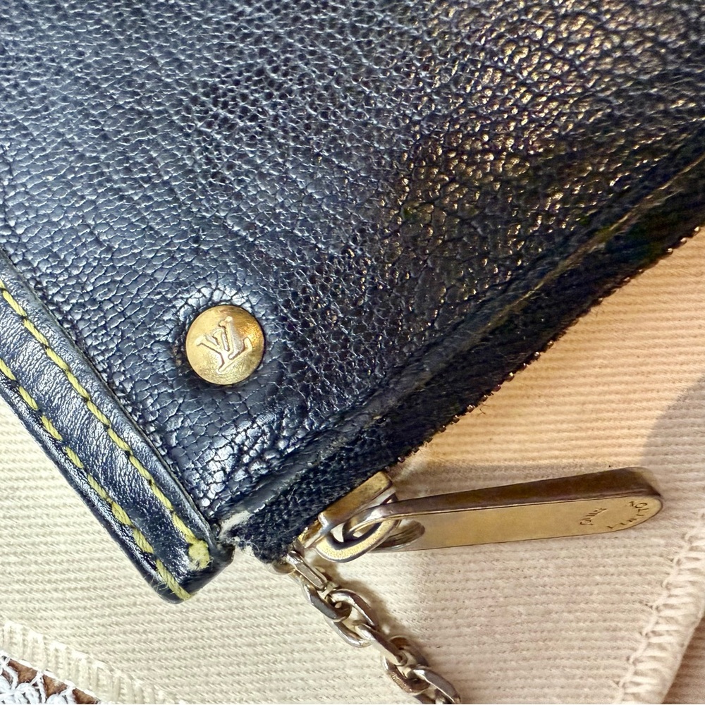 Louis Vuitton Black and Gold Coin Purse - Picture 5 of 9